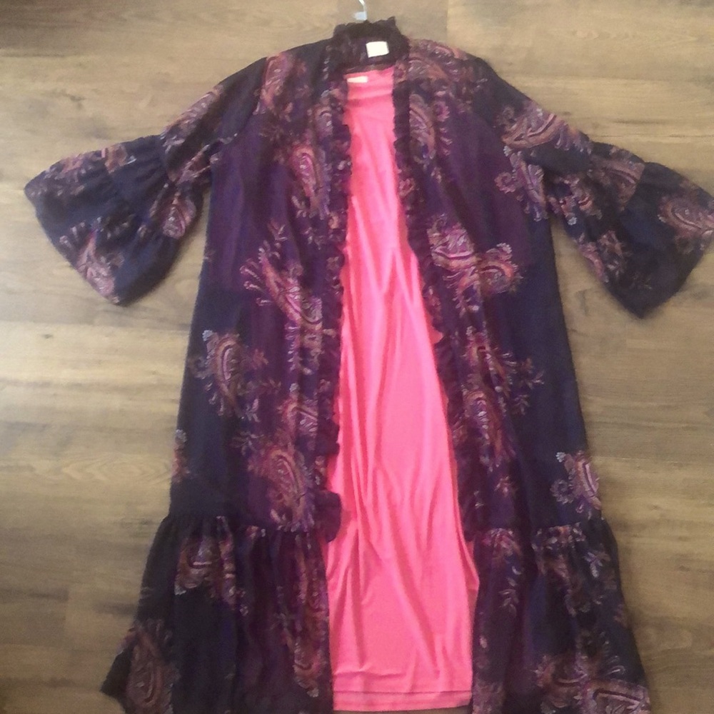 Zadie B’s pink dress 2X and navy/pink cami One Size.